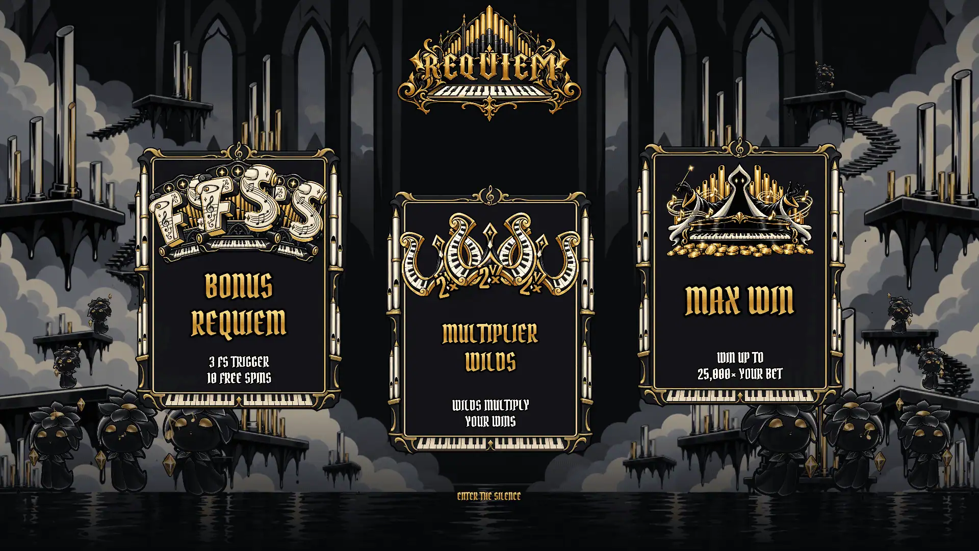Requiem slot intro screen