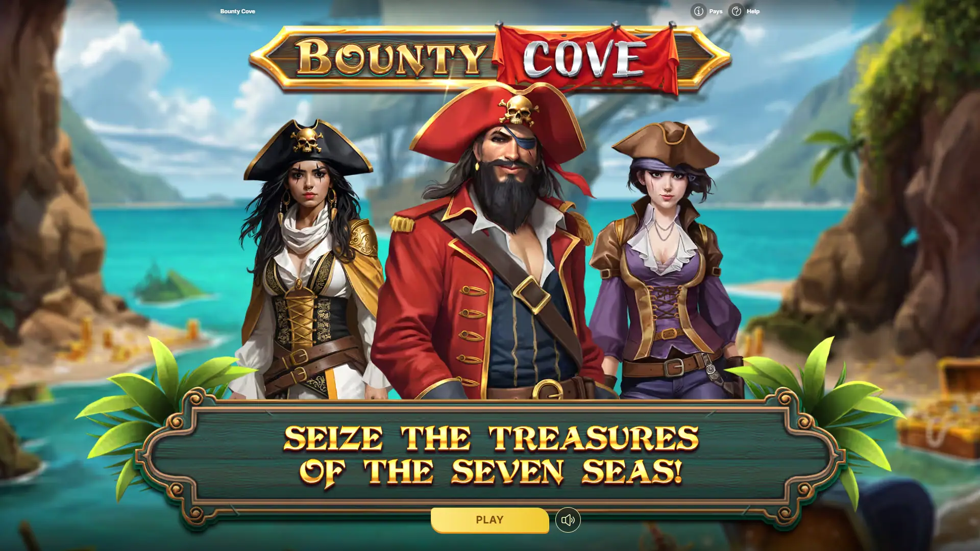 Bounty Cove slot intro screen