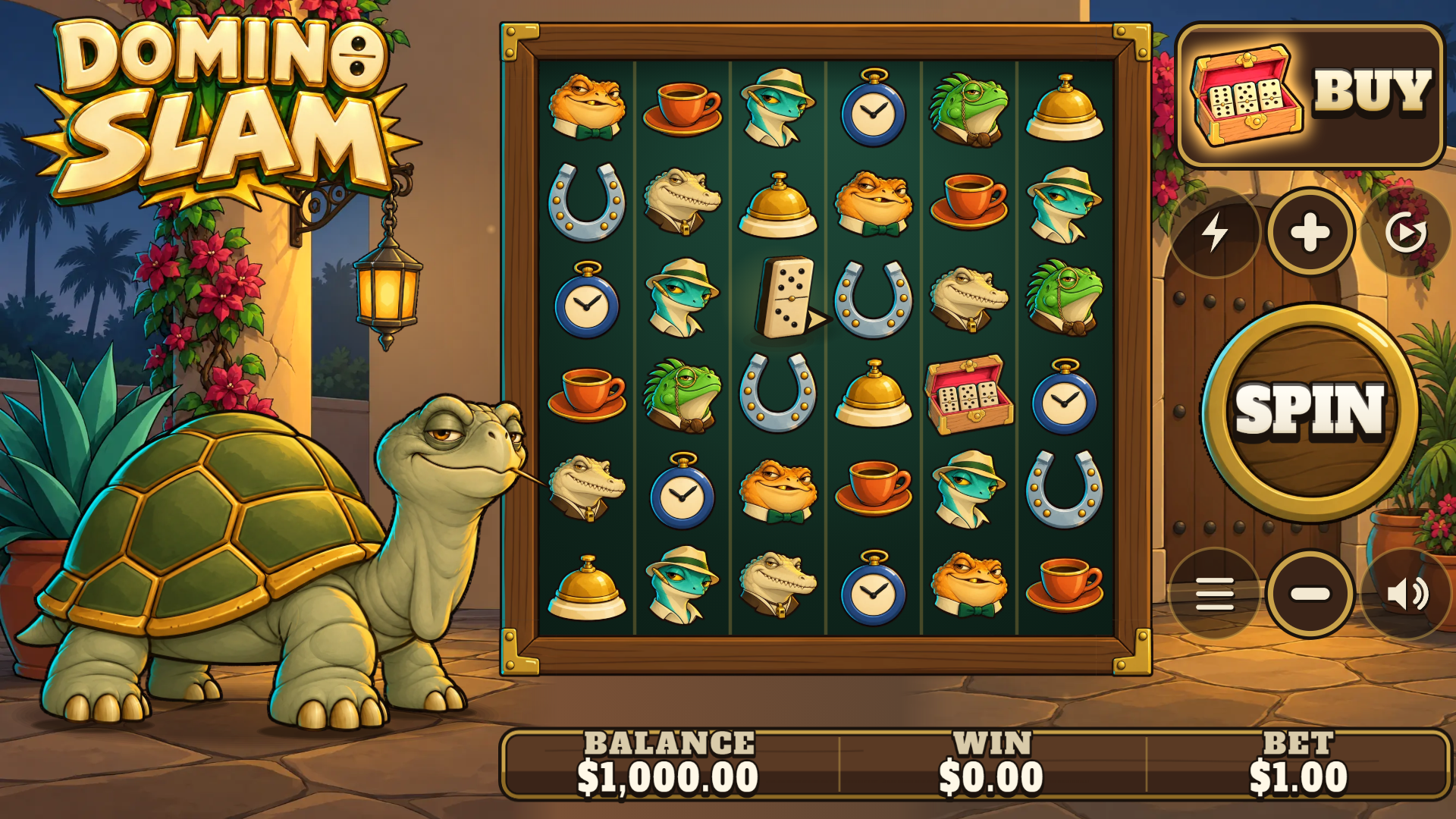 Domino Slam slot gameplay reels