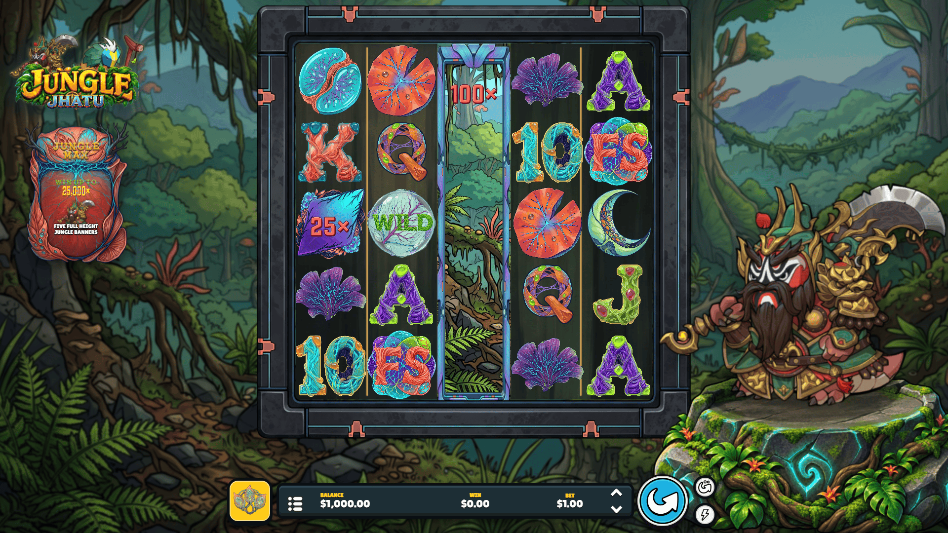 Jungle Jhatu slot gameplay reels