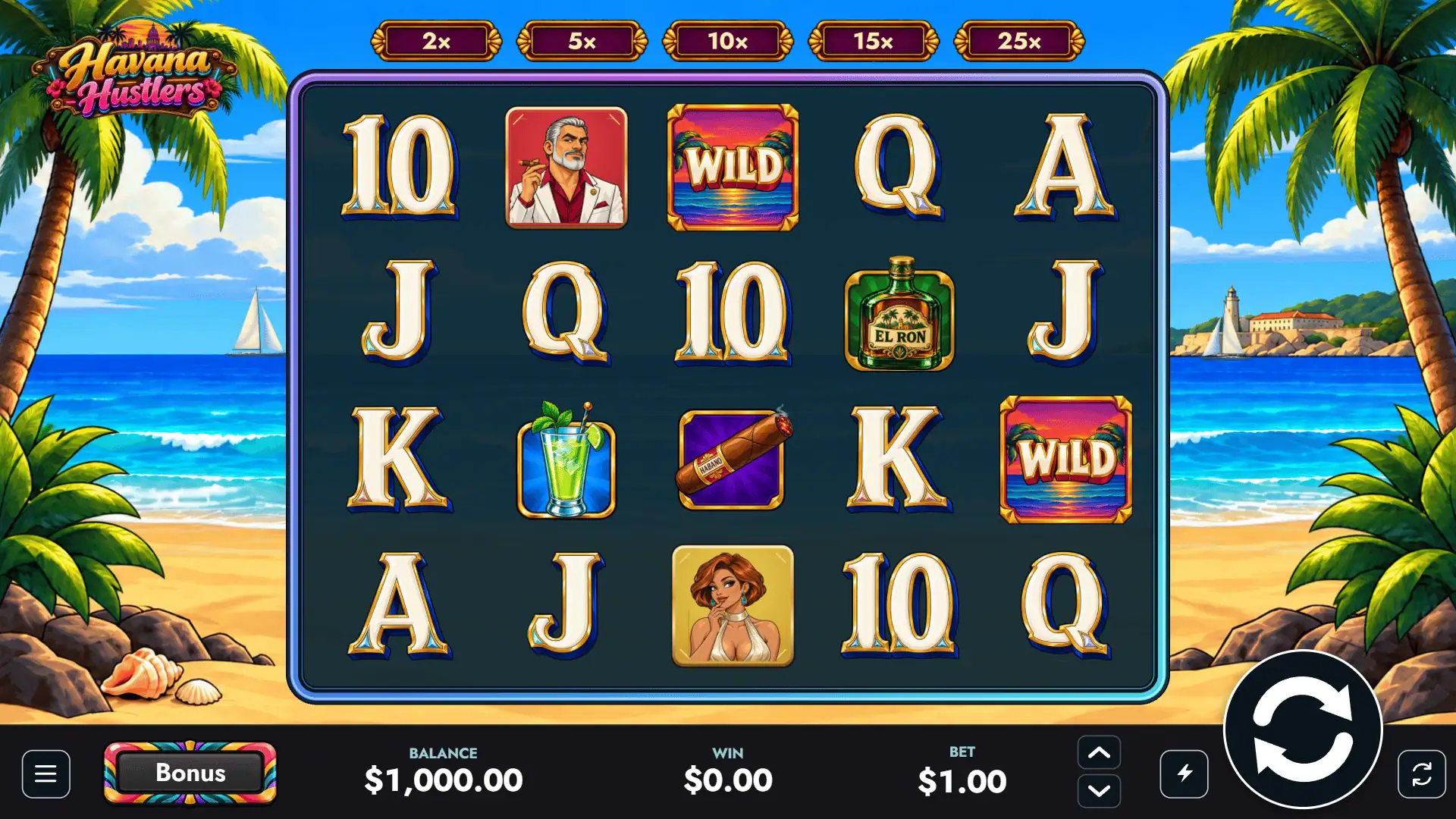 Havana Hustlers slot gameplay reels