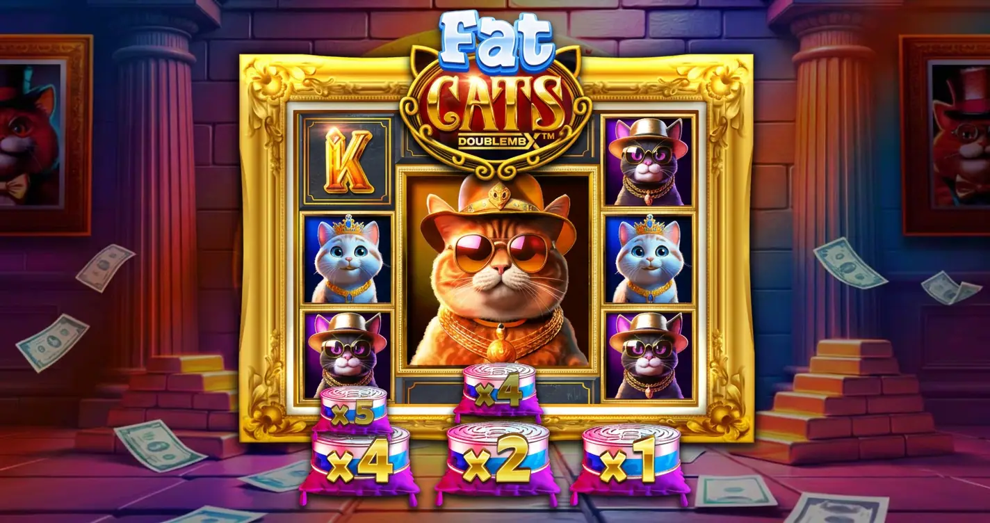 Fat Cats DoubleMax Slot Demo by Reflex Gaming slot cover image