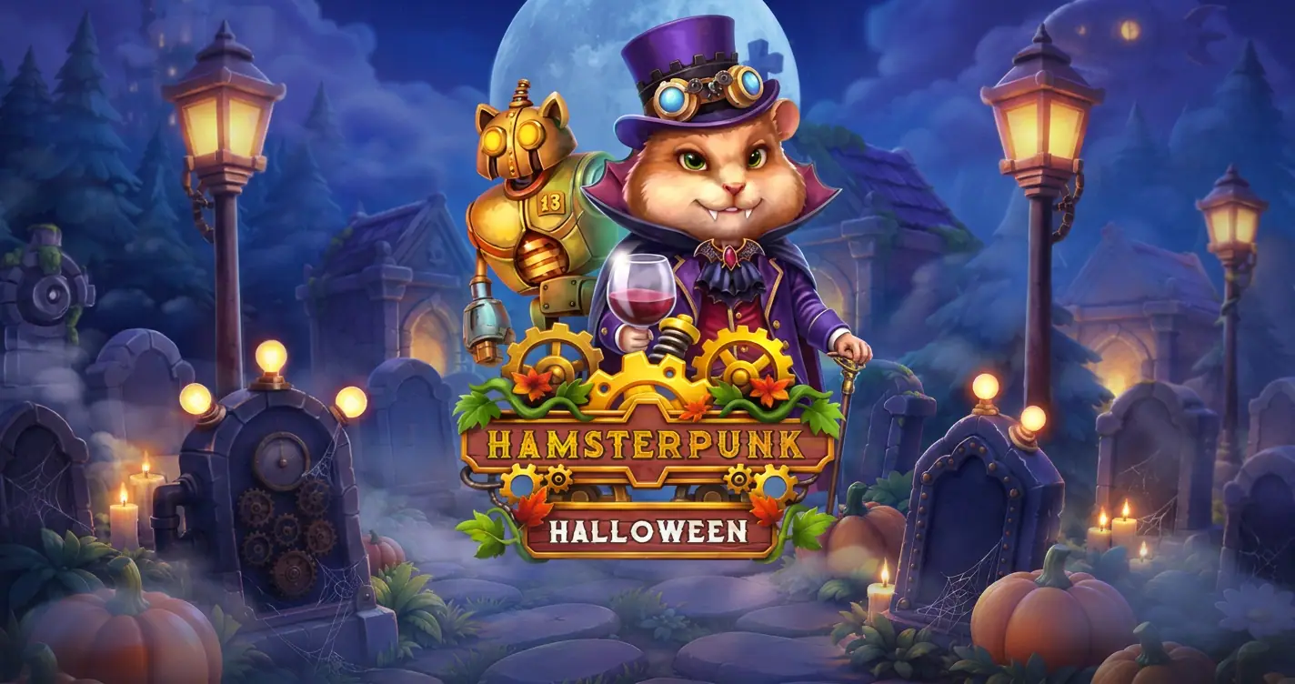 Hamsterpunk Halloween Slot Demo by Riddec Games slot cover image