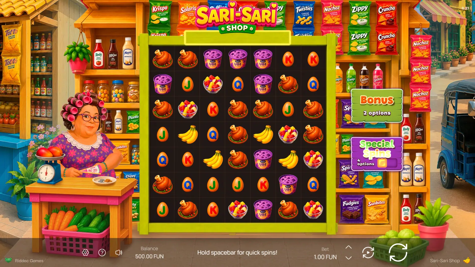 Sari-Sari Shop slot gameplay reels