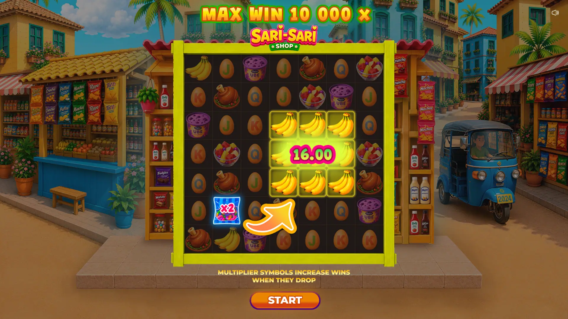 Sari-Sari Shop slot intro screen