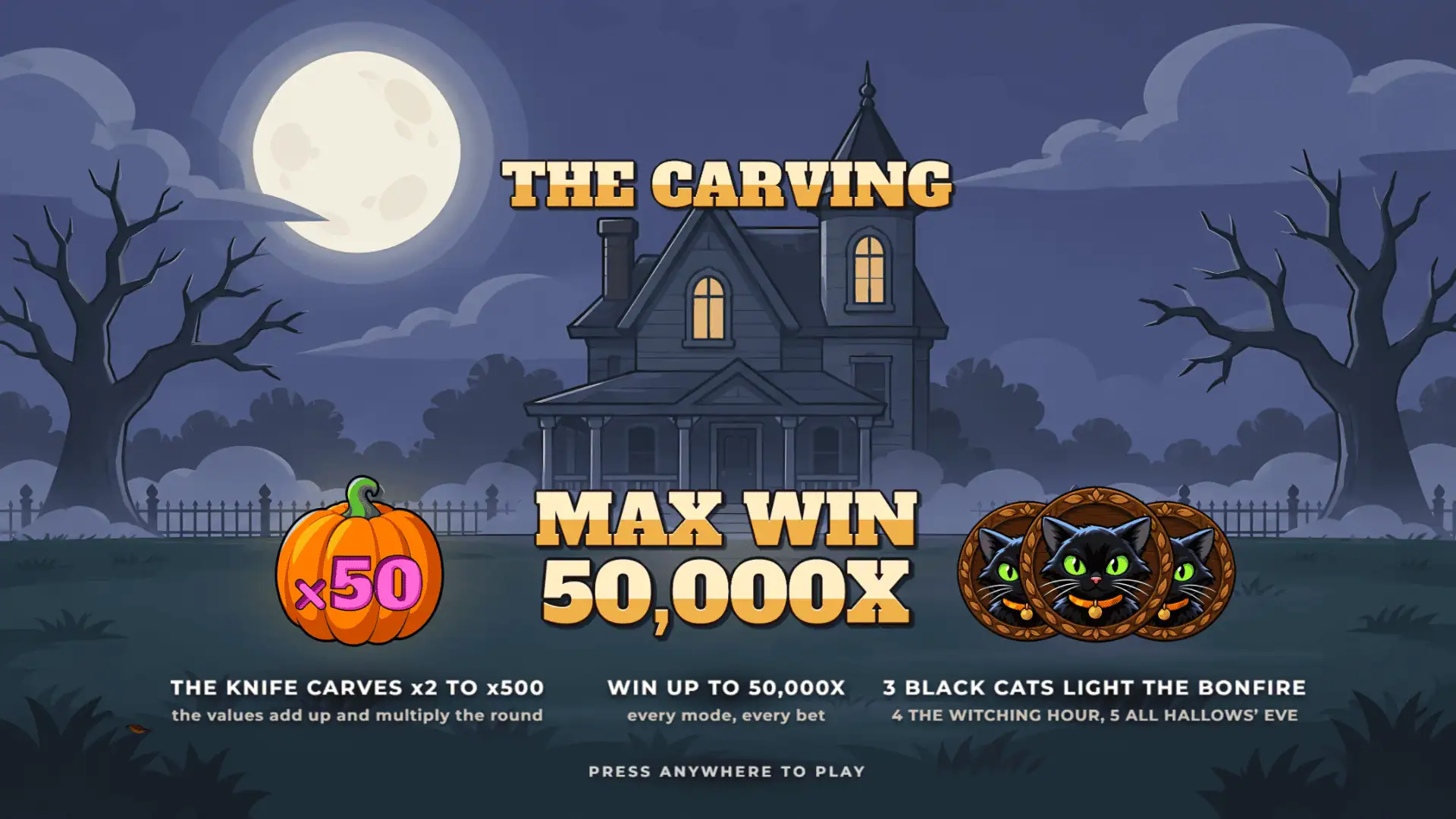 The Carving slot intro screen