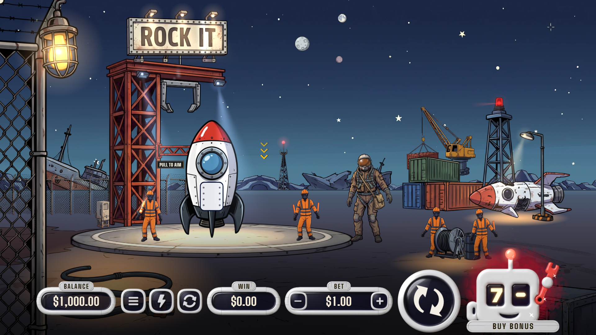 Rock It slot gameplay reels