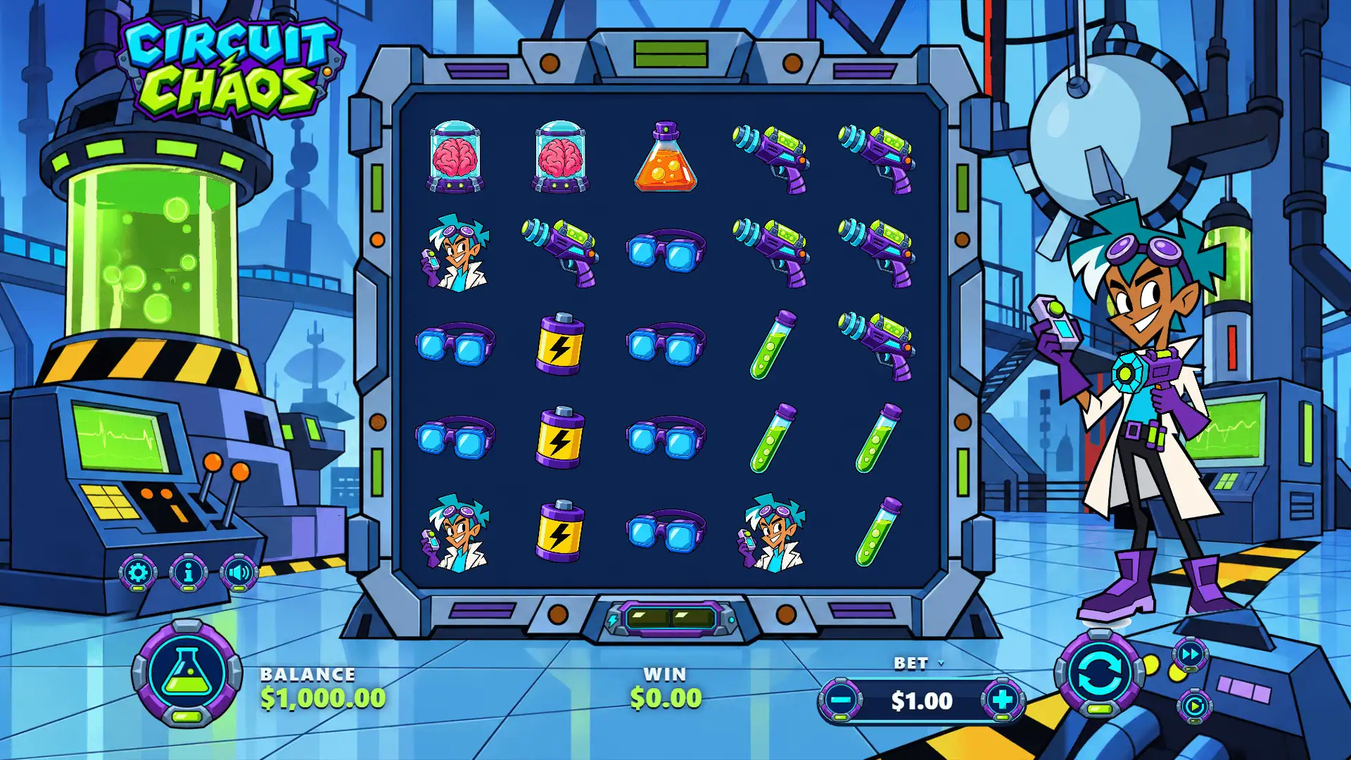 Circuit Chaos slot gameplay reels