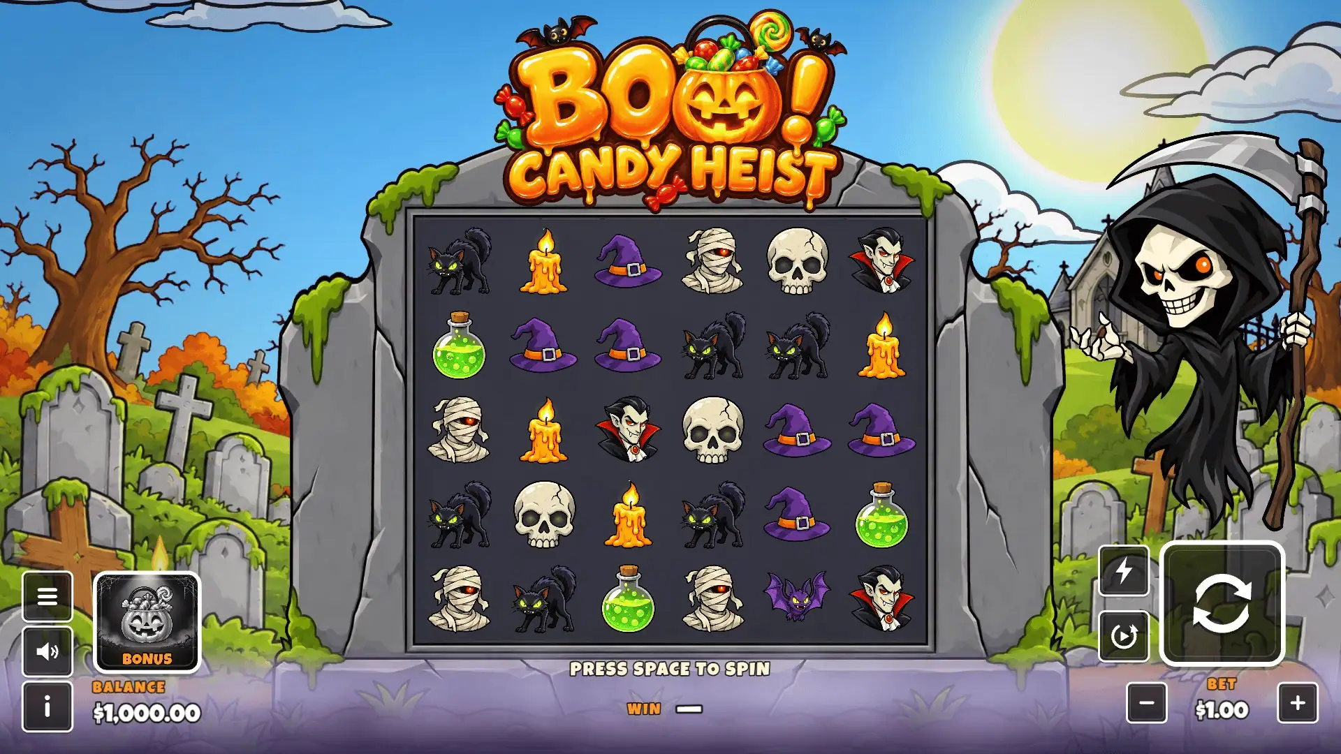 Candy Heist 100k slot gameplay reels