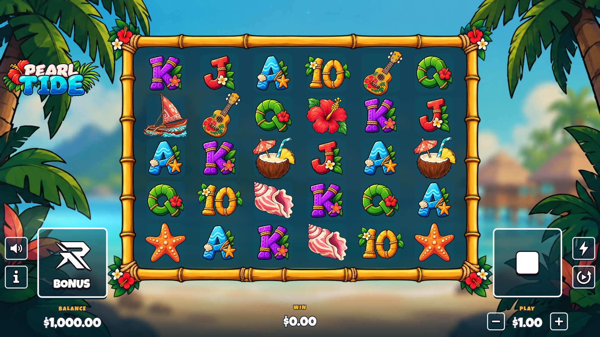 Pearl Tide slot gameplay reels