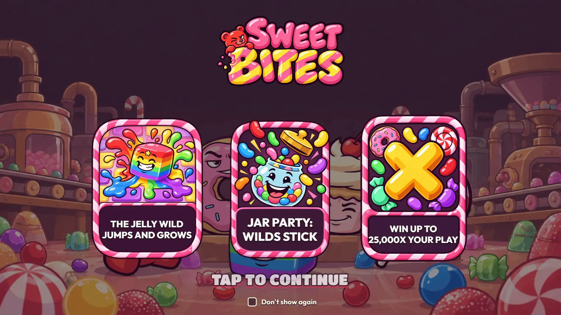 Sweet Bites slot intro screen
