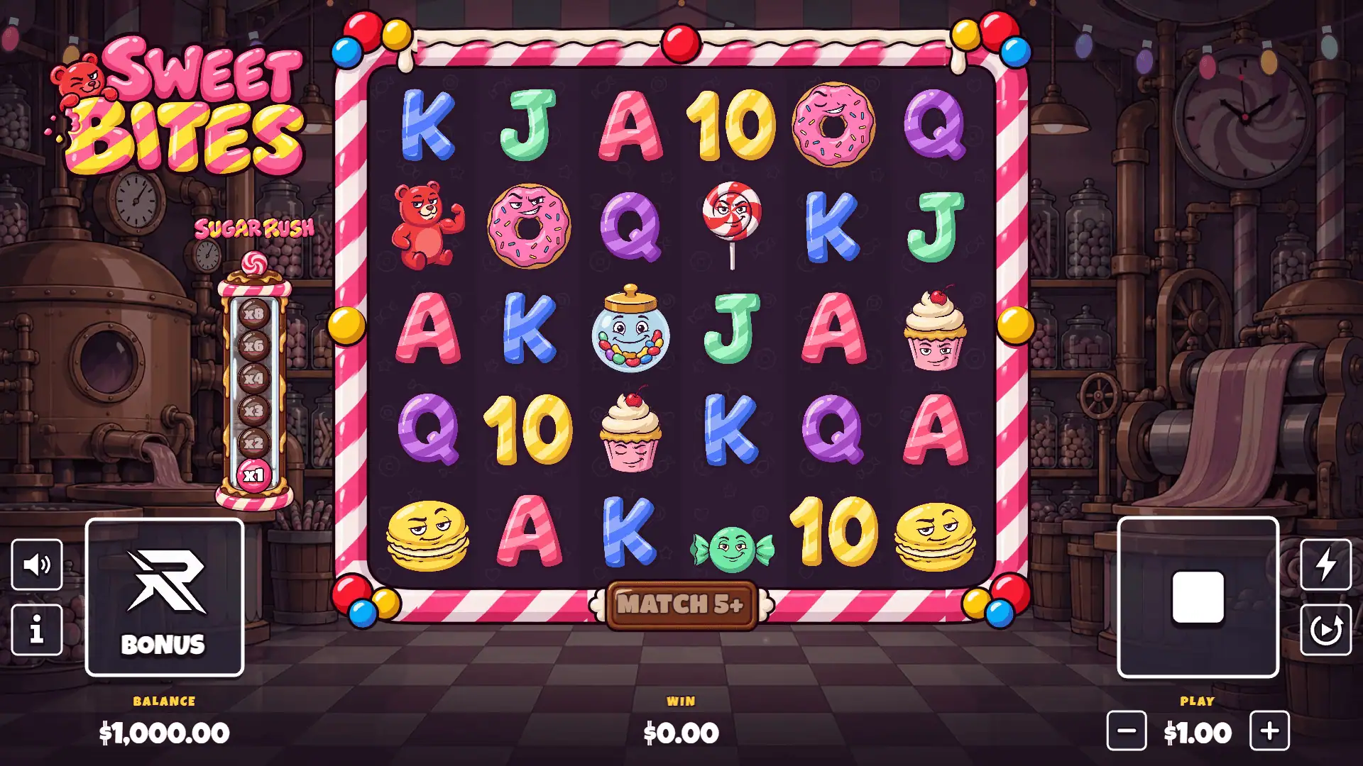 Sweet Bites slot gameplay reels