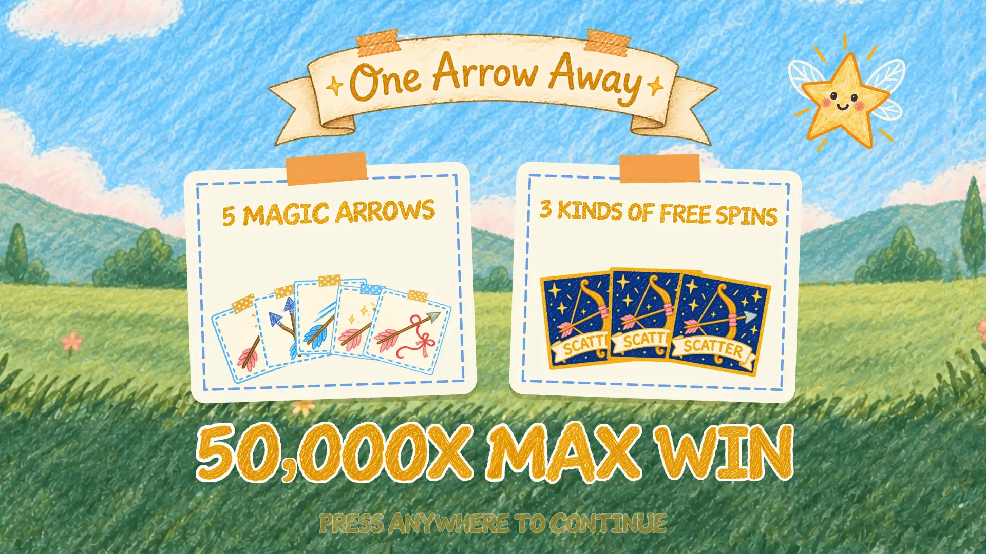 One Arrow Away slot intro screen