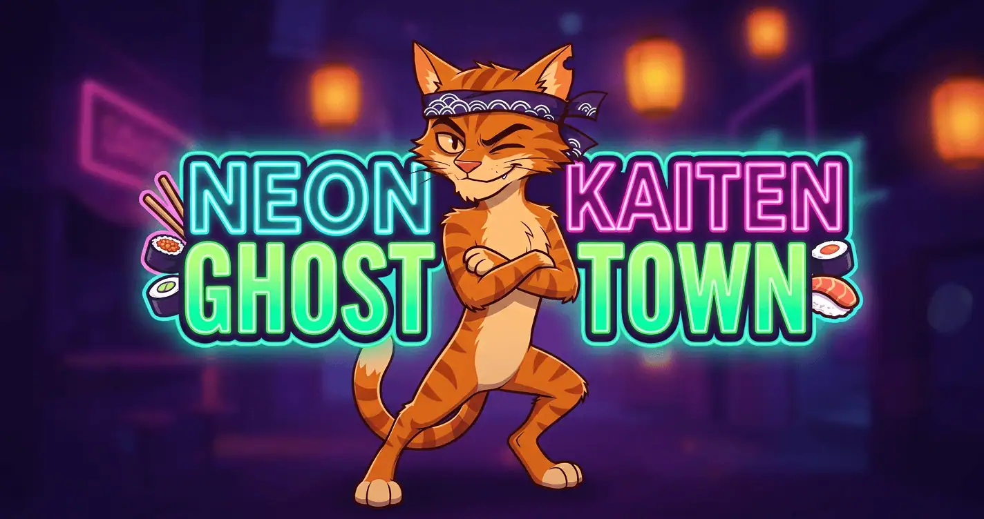 Neon Kaiten Ghost Town Slot Demo by Scanline Studios slot cover image