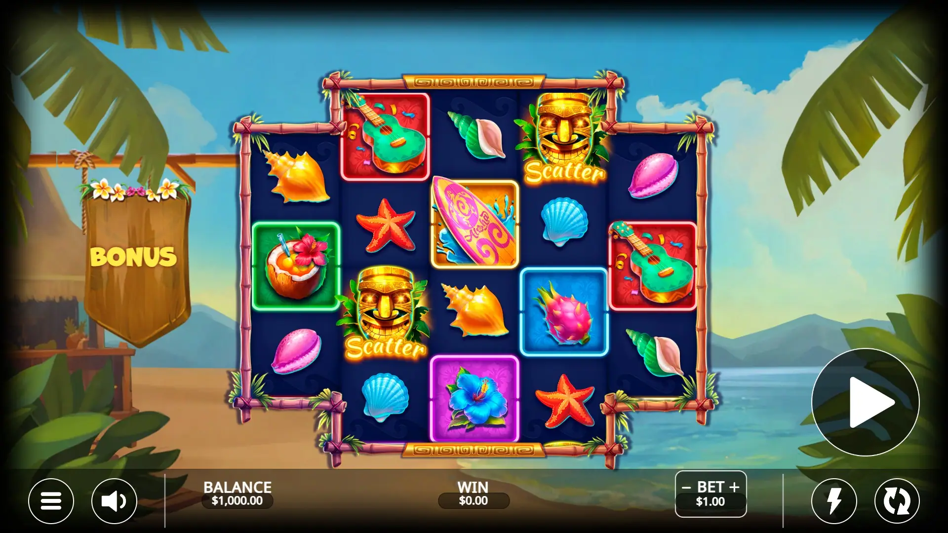 Tiki Takeover slot gameplay reels