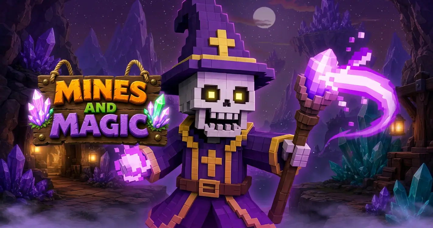 Mines And Magic Slot Demo by Scumbag Studios slot cover image