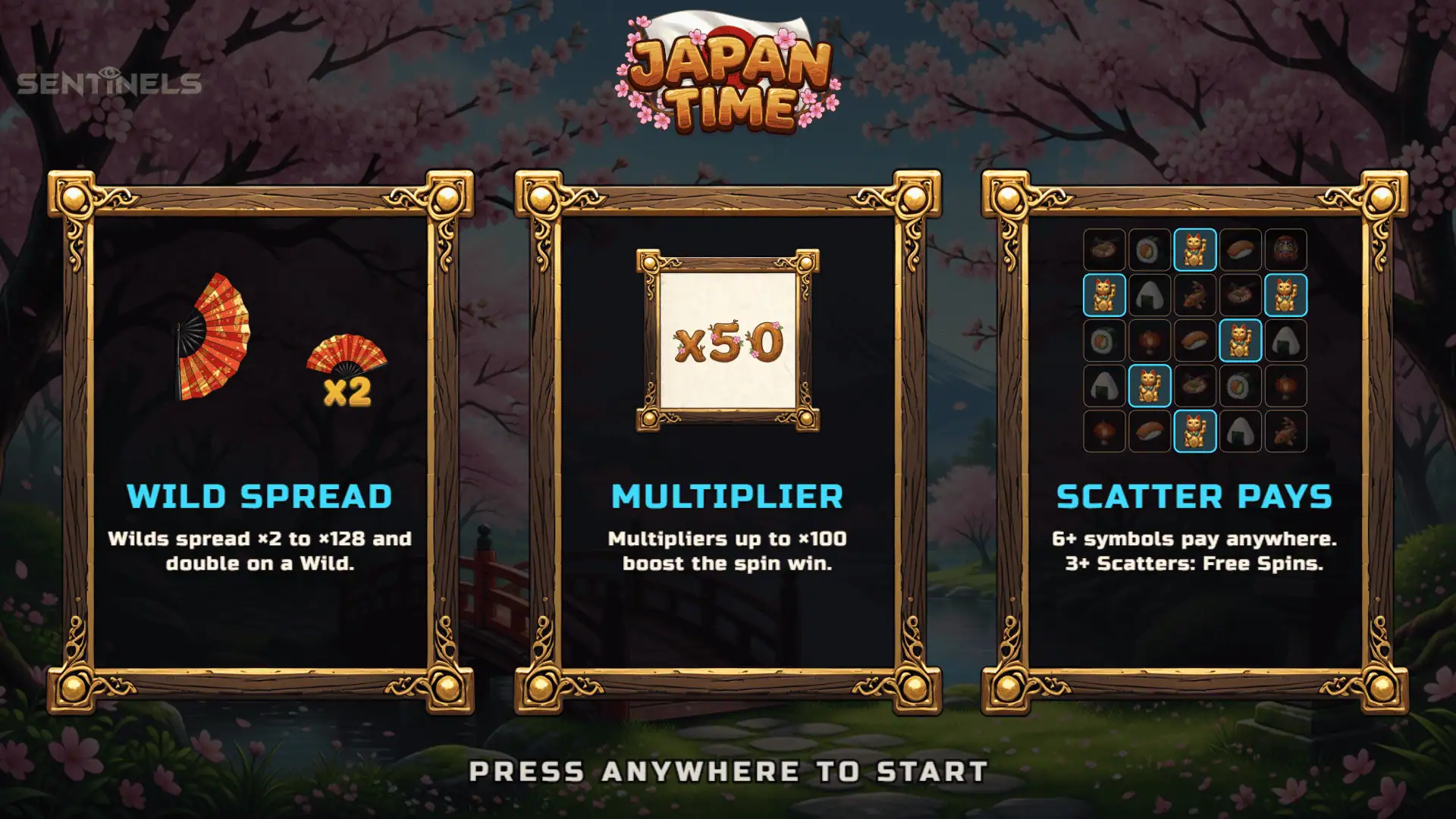 Japan Time slot intro screen