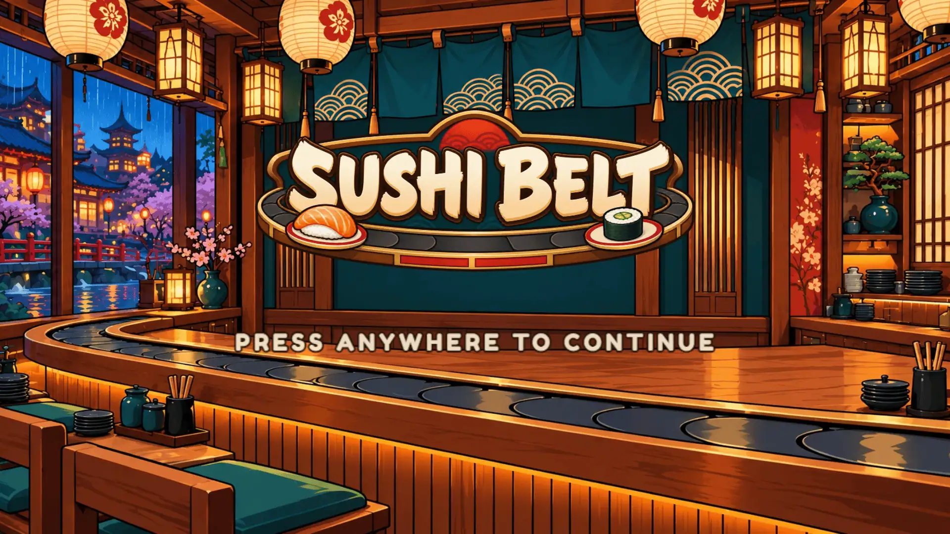 Sushi Belt slot intro screen
