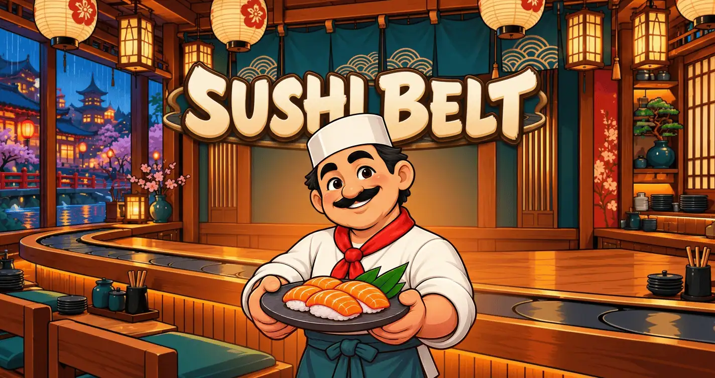 Sushi Belt Slot Demo by Sevens Games slot cover image
