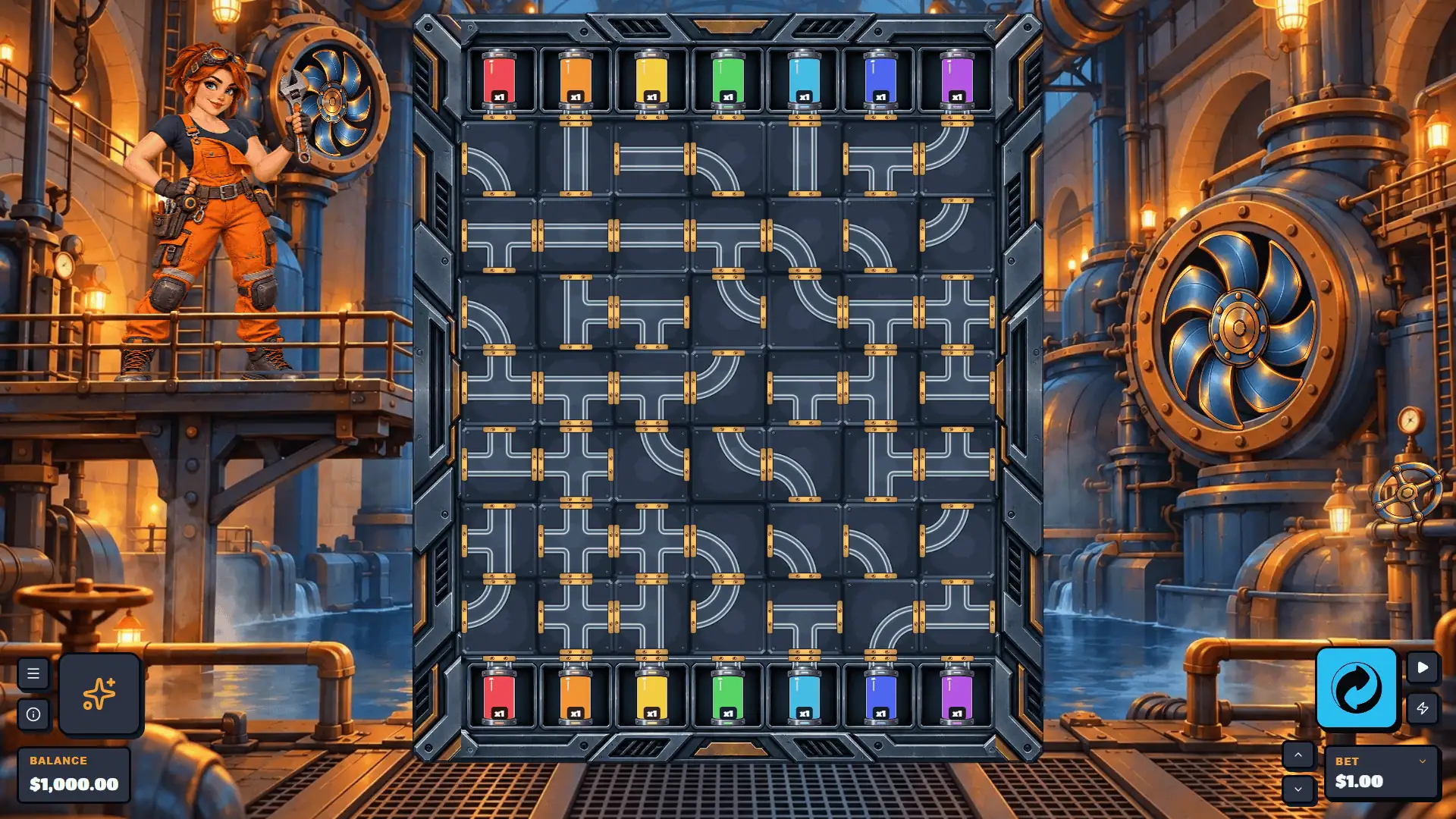Pipeline slot gameplay reels