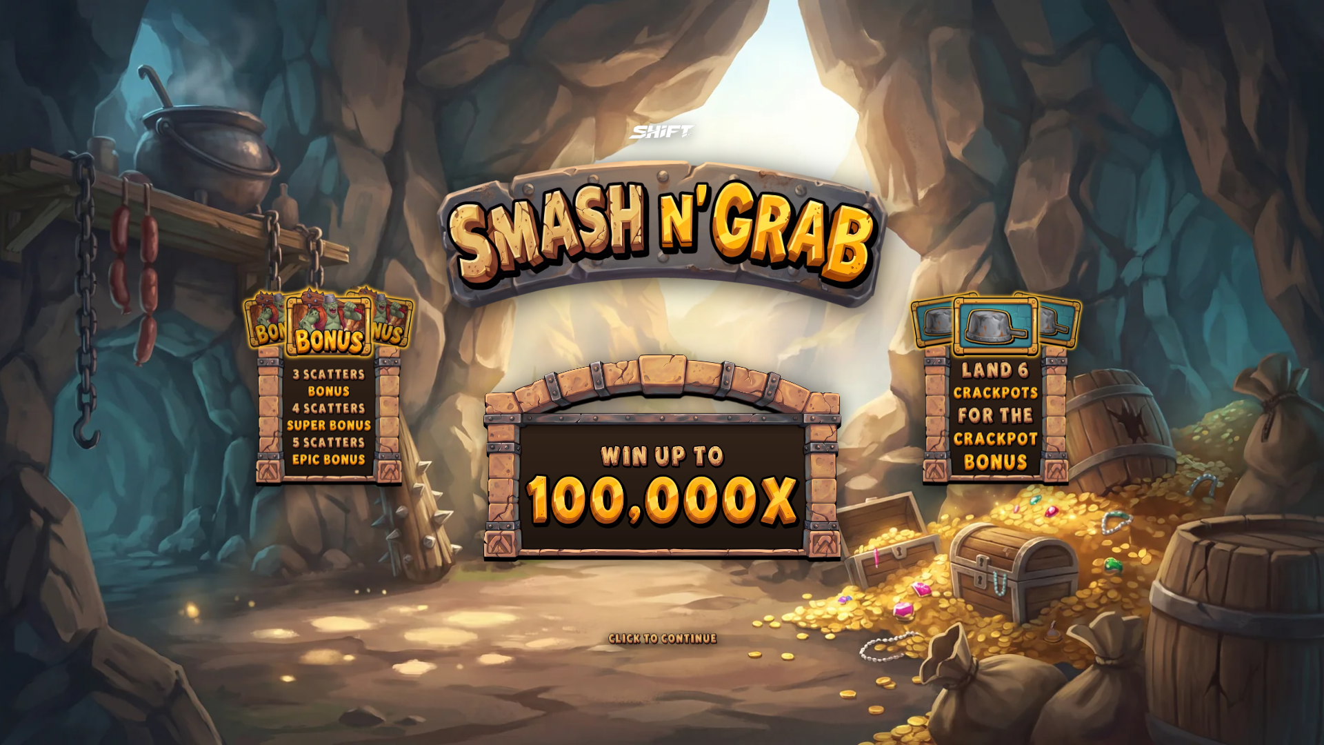Smash N' Grab slot intro screen