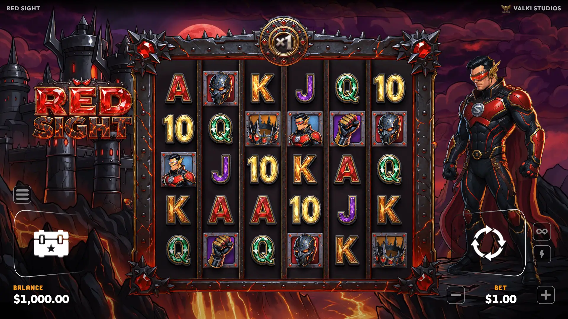 Red Sight slot gameplay reels