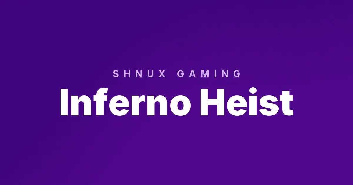 Inferno Heist slot cover image