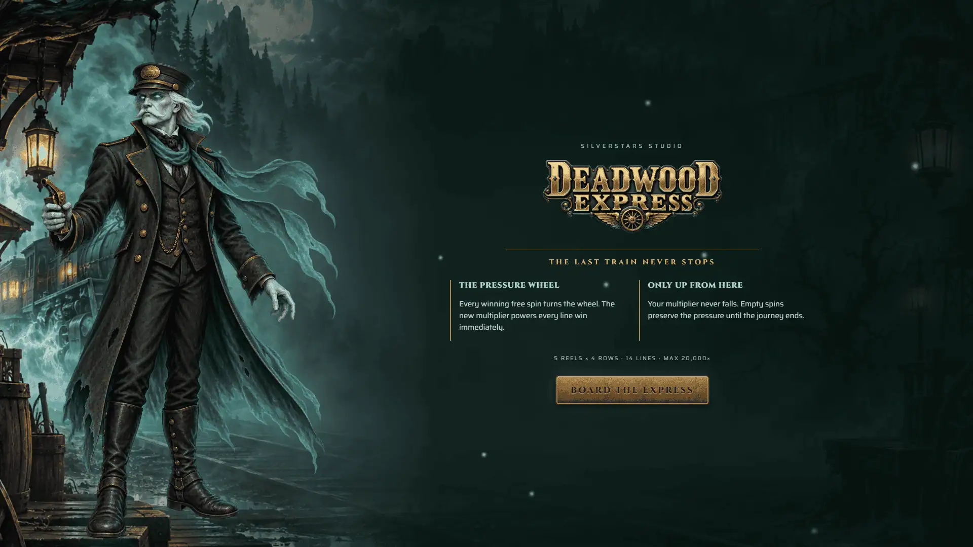 Deadwood Express slot intro screen