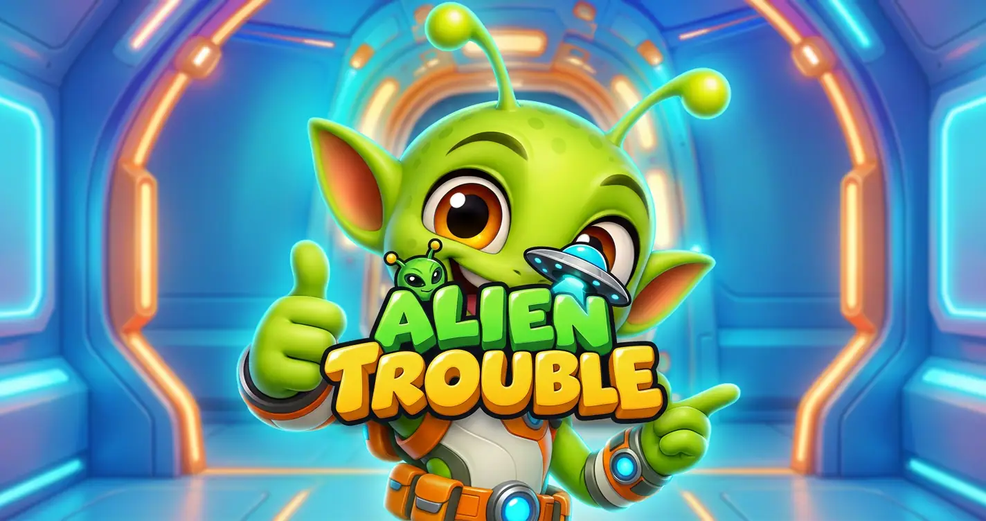 Alien Trouble Slot Demo by Skiron slot cover image