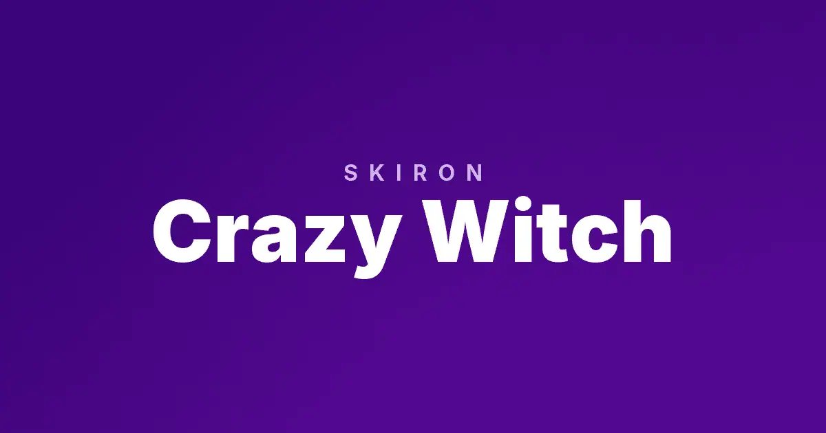 Crazy Witch slot cover image