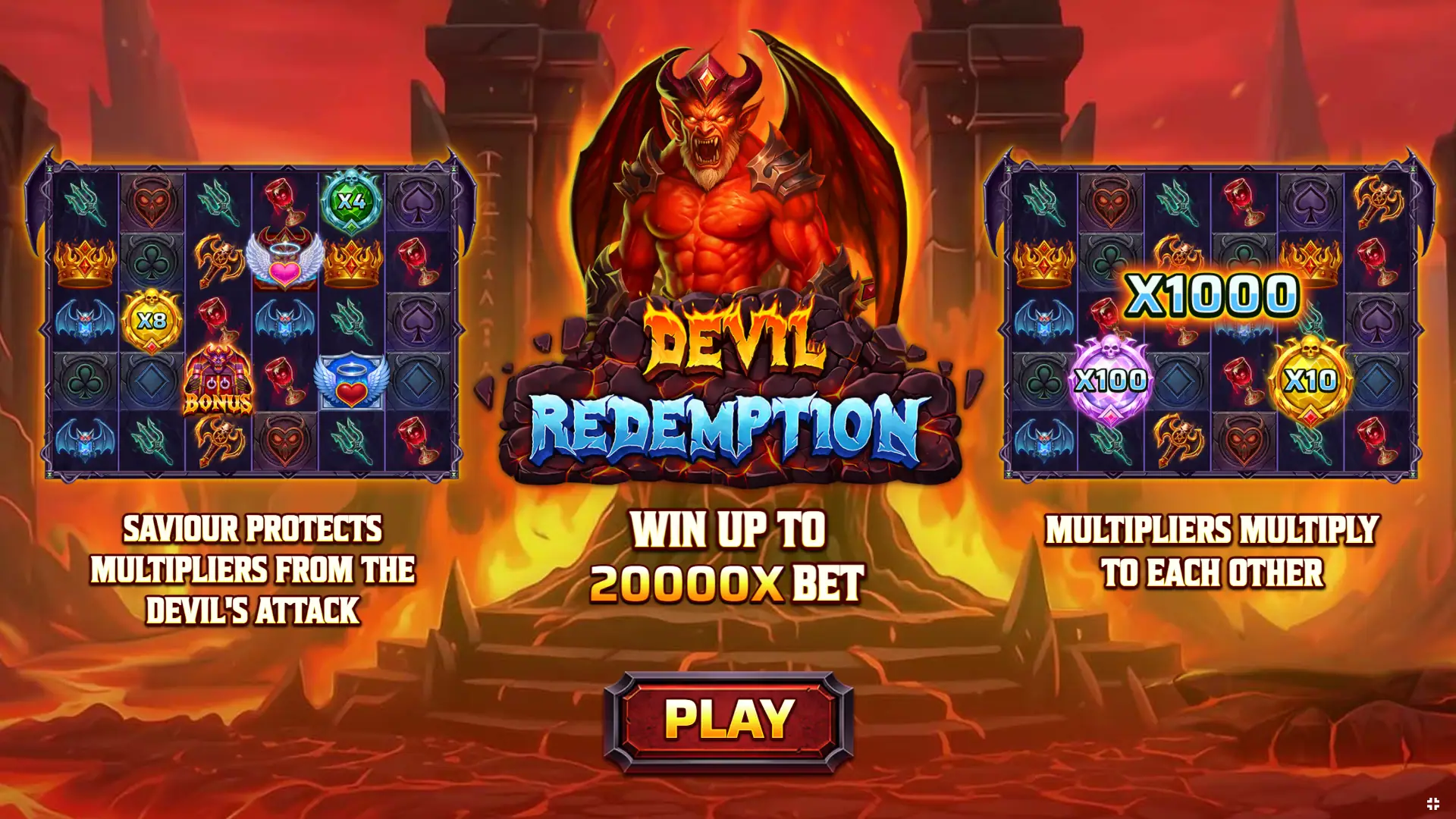 Devil Redemption slot intro screen