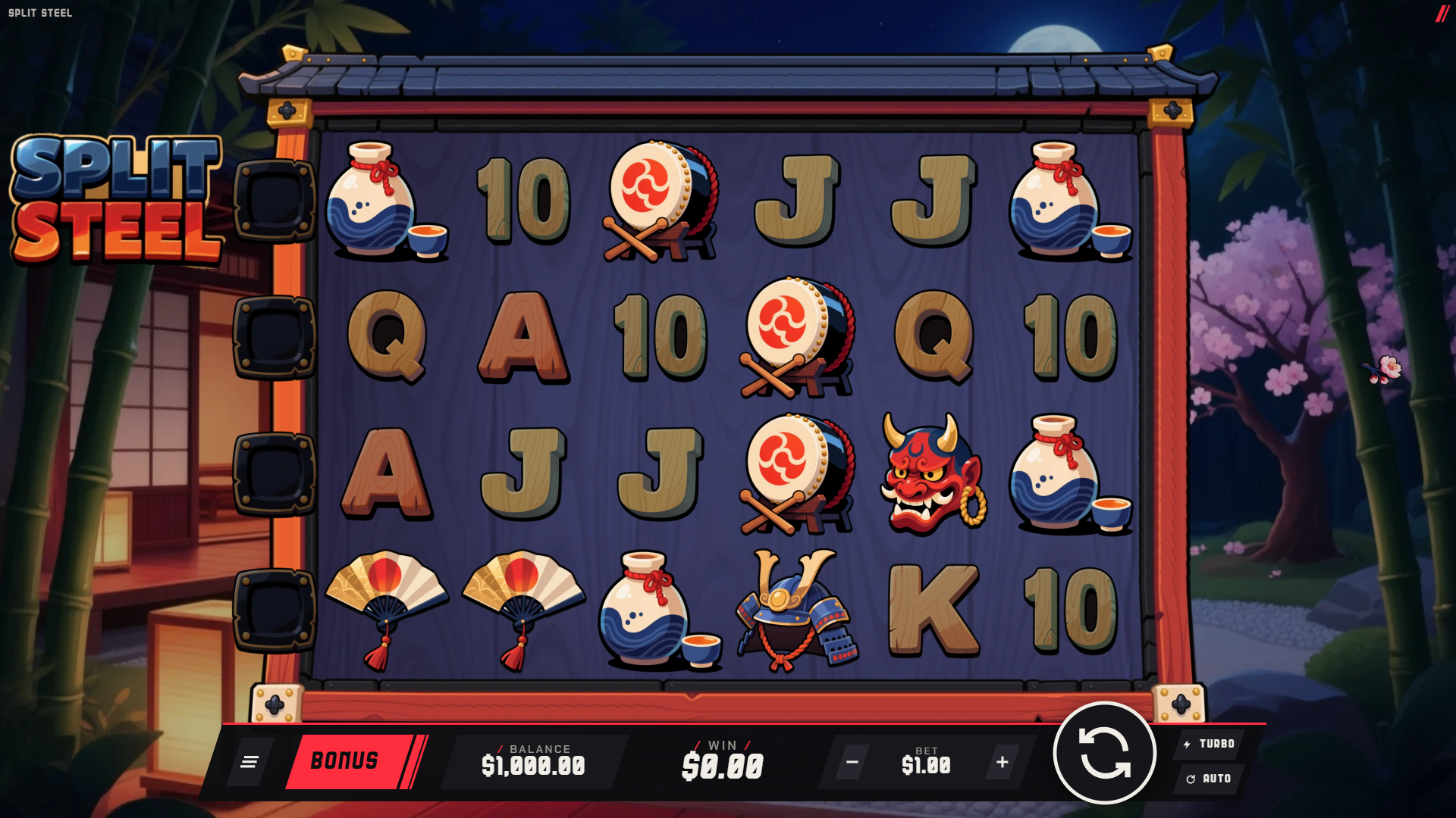 Split Steel slot gameplay reels