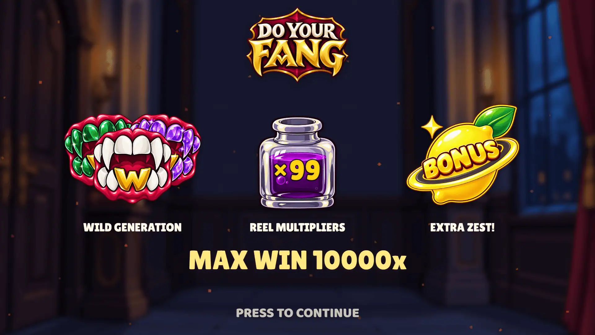 Do Your Fang slot intro screen