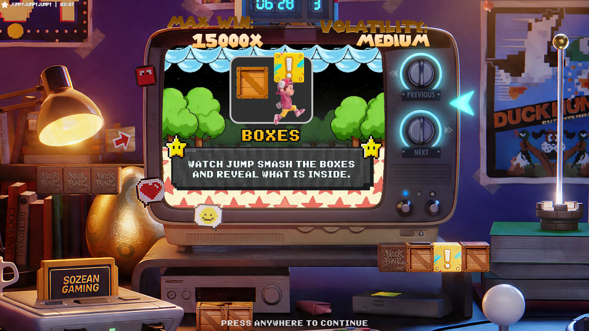 Jump!Jump!Jump! slot intro screen