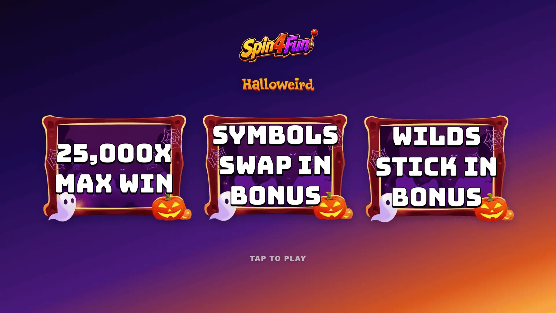 Halloweird slot intro screen