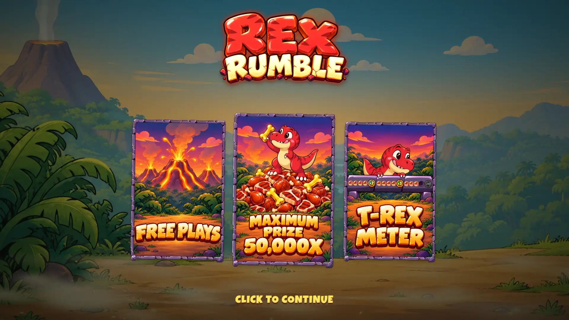Rex Rumble slot intro screen