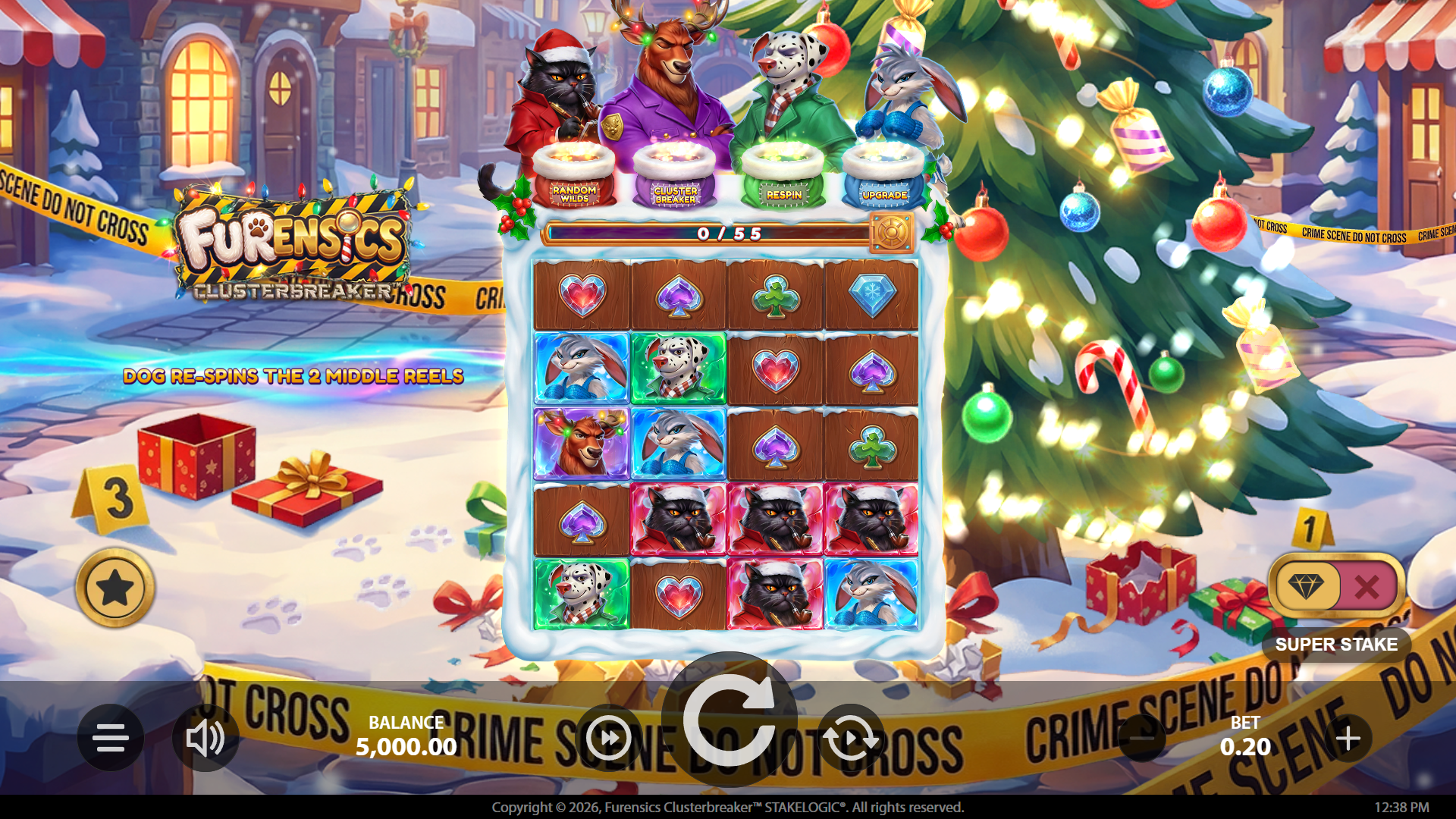 Furensics ClusterBreaker slot gameplay reels