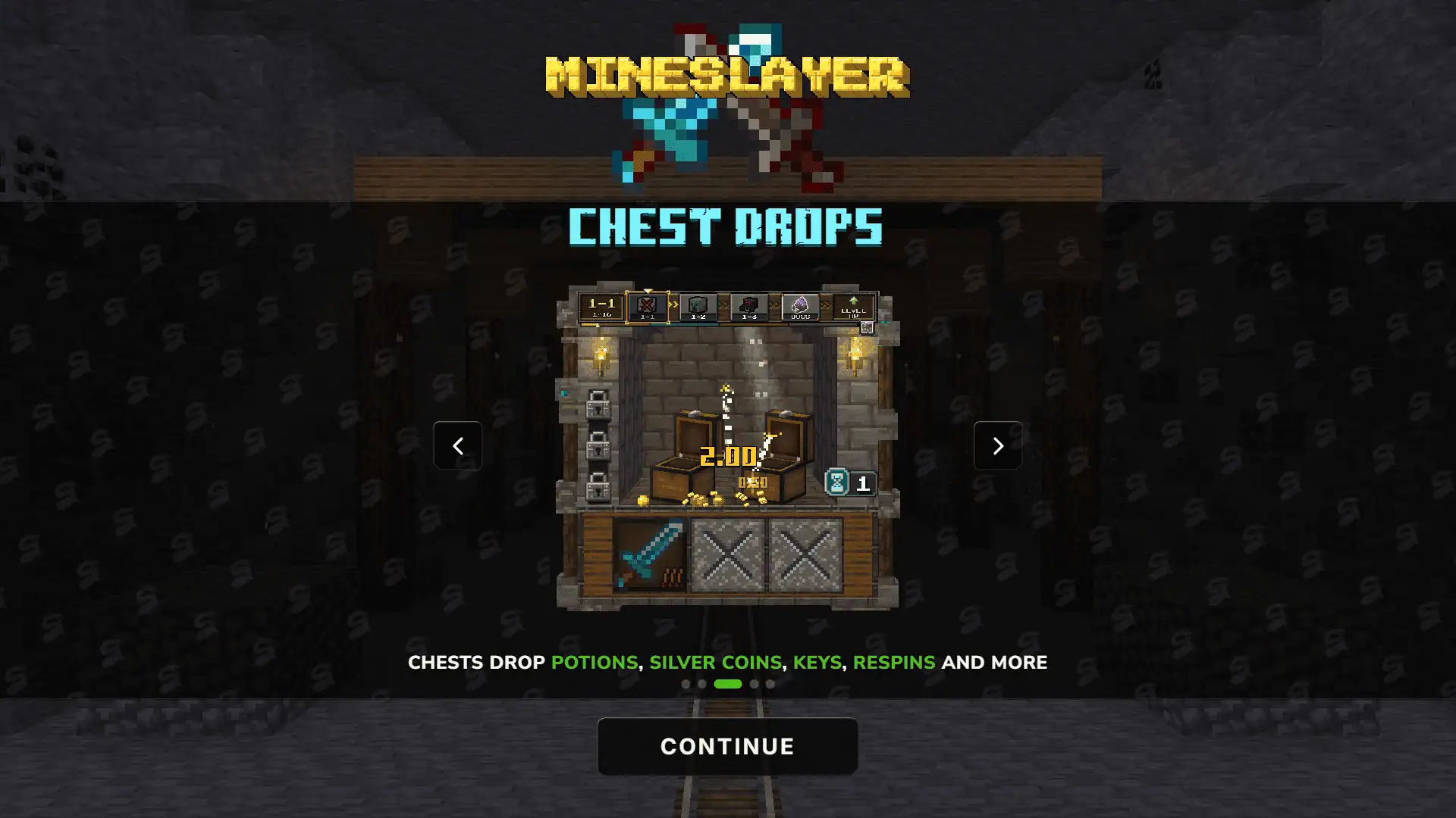 Mineslayer slot intro screen