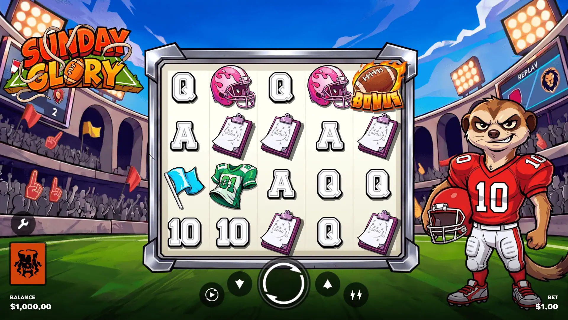 Sunday Glory slot gameplay reels