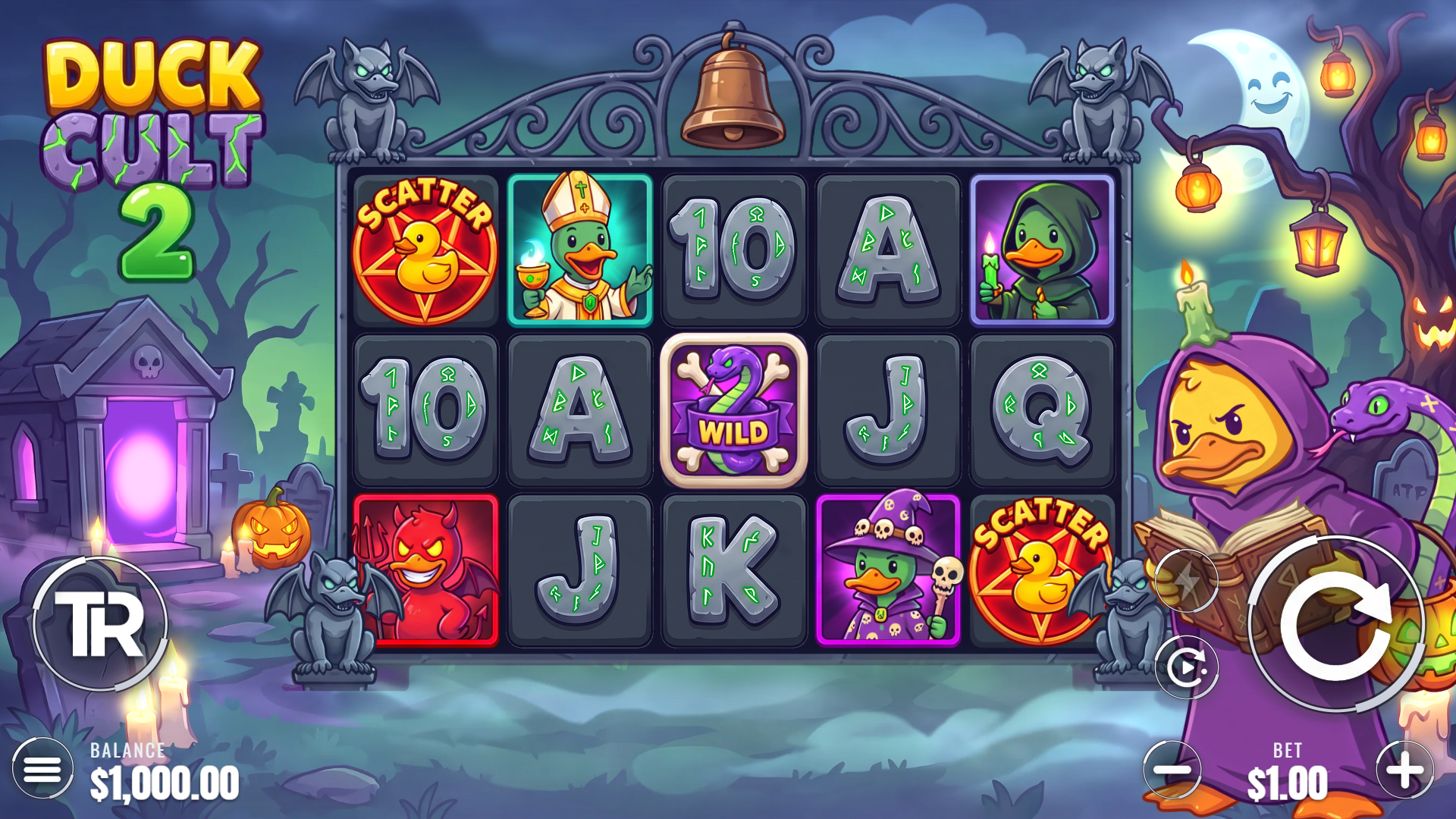 Duck Cult 2 slot gameplay reels