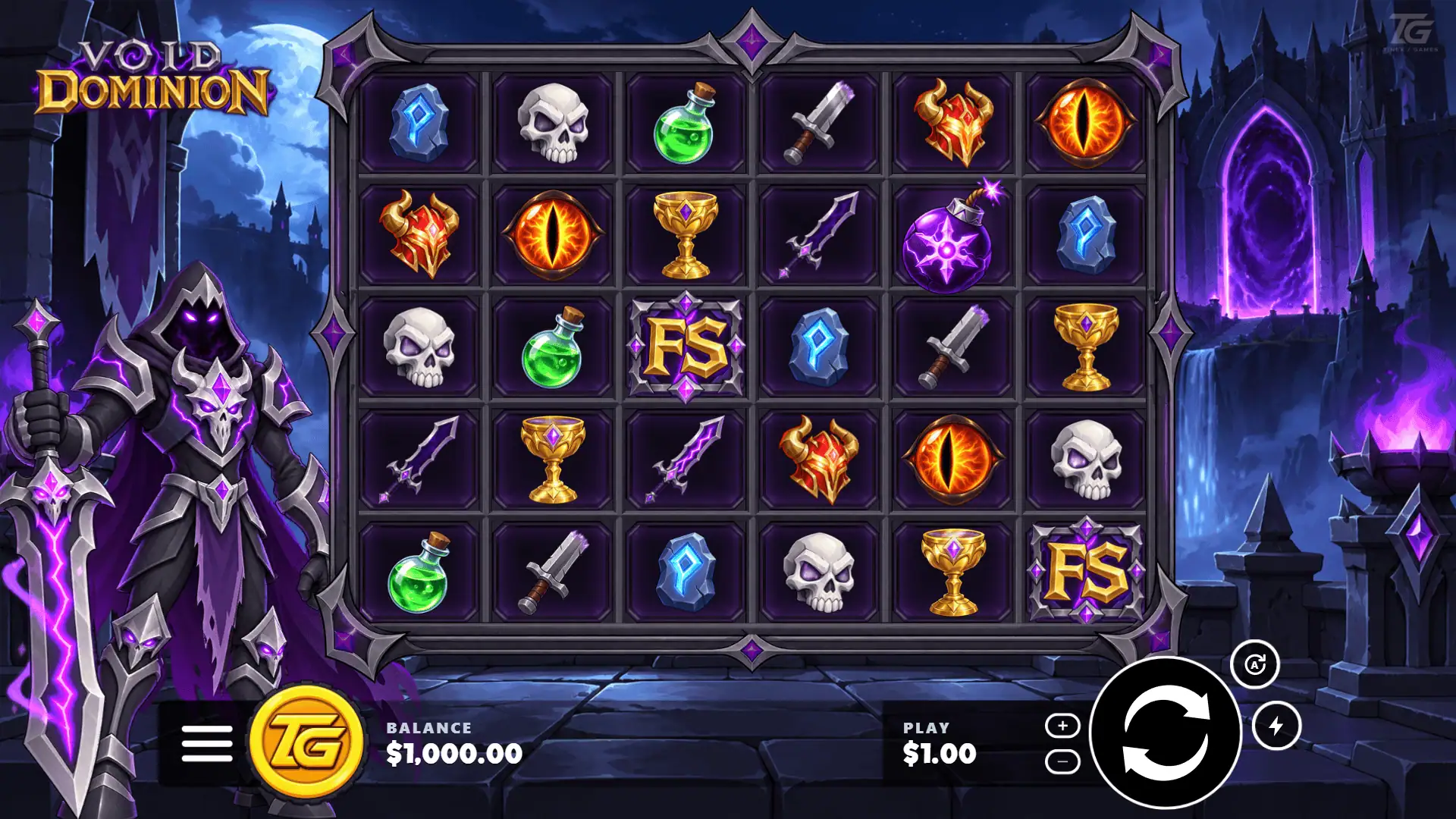 Void Dominion slot gameplay reels