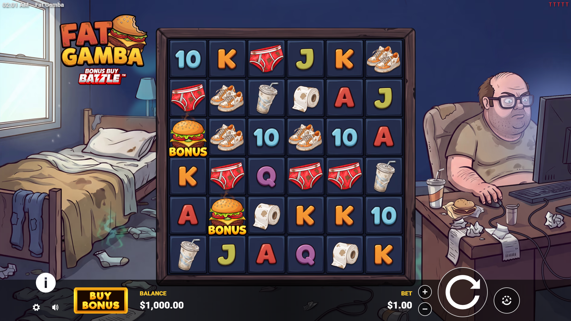Fat Gamba slot gameplay reels