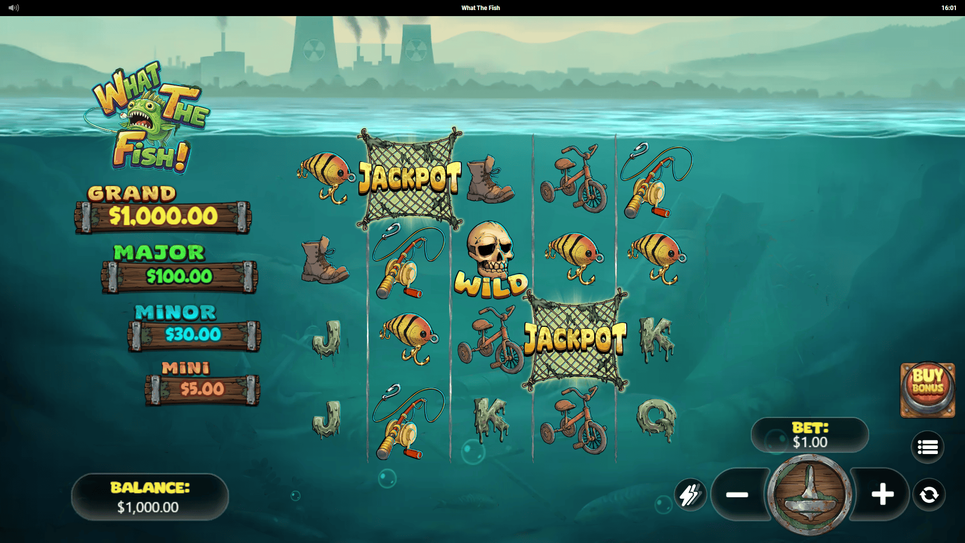 What The Fish slot gameplay reels