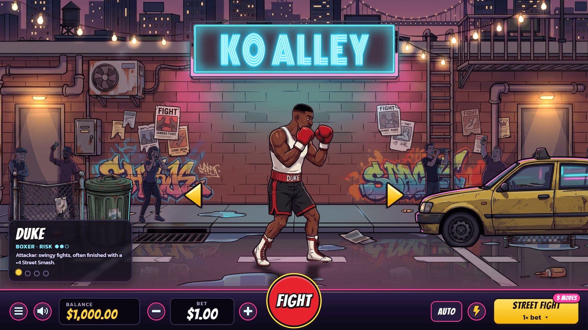 Knockout Alley fight screen