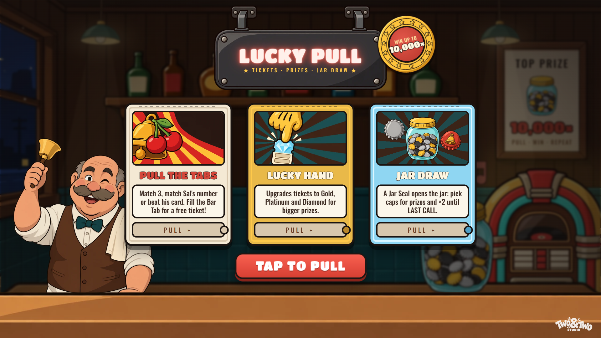 Lucky Pull slot intro screen