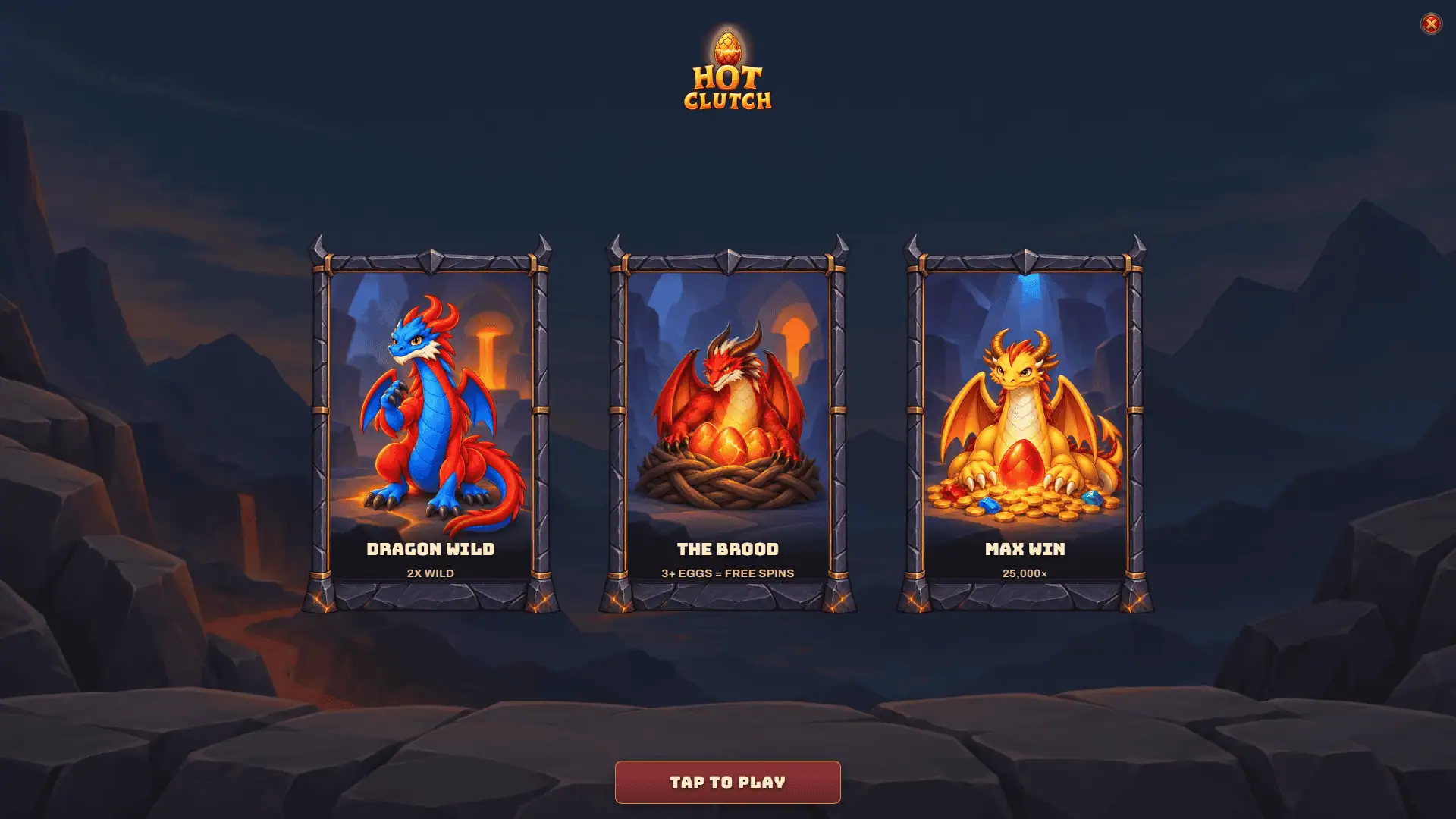 Hot Clutch slot intro screen