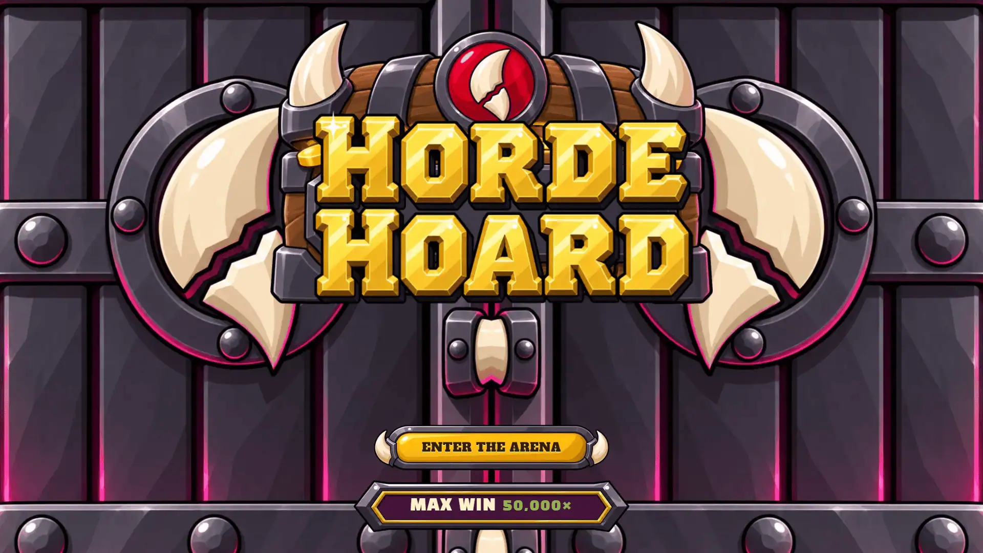Horde Hoard slot intro screen