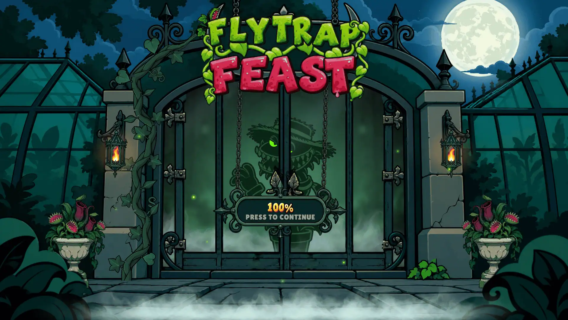 Flytrap Feast slot intro screen