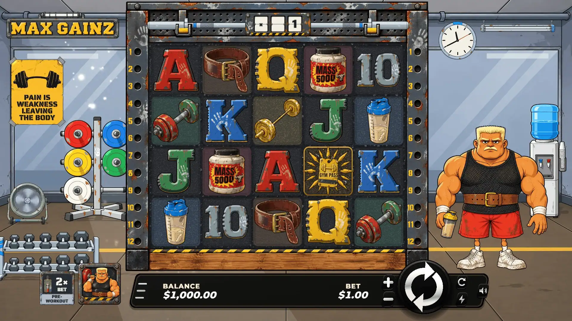 Max Gainz slot gameplay reels