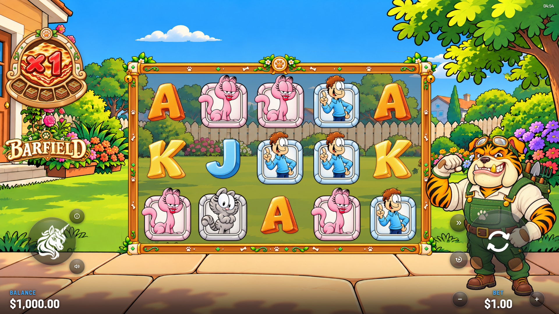 Barfield slot gameplay reels